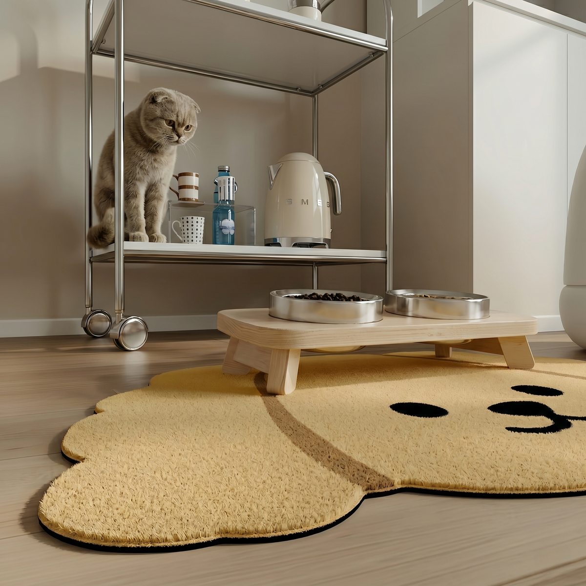 Tappetino per ciotole dal design moderno ed elegante per salotto PixePad